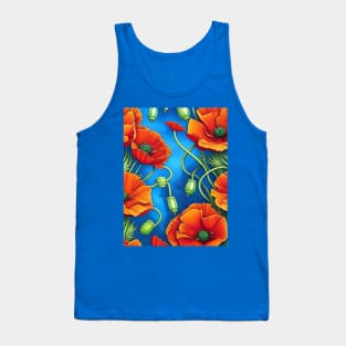 Beautiful Orange Poppies Tank Top